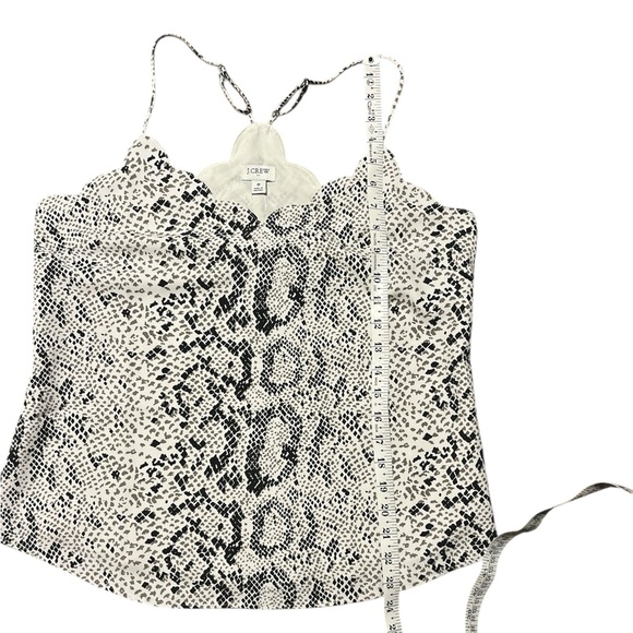 J. Crew Factory NWT Snakeskin Scalloped Cami Top Size 8 - Picture 12 of 12